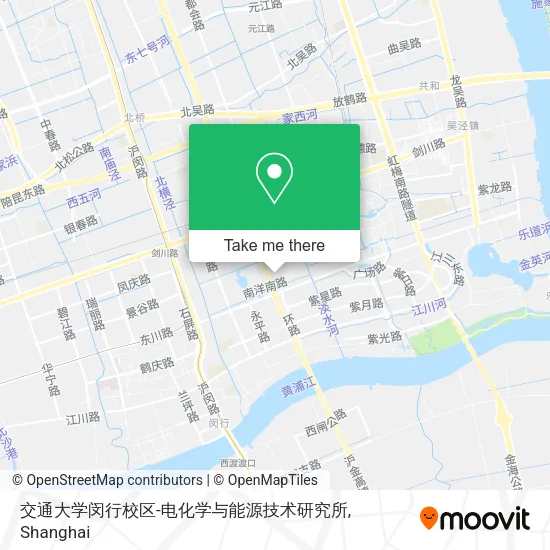 交通大学闵行校区-电化学与能源技术研究所 map