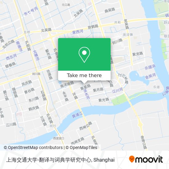 上海交通大学-翻译与词典学研究中心 map