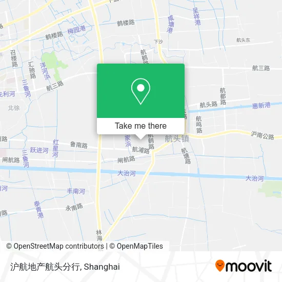 沪航地产航头分行 map