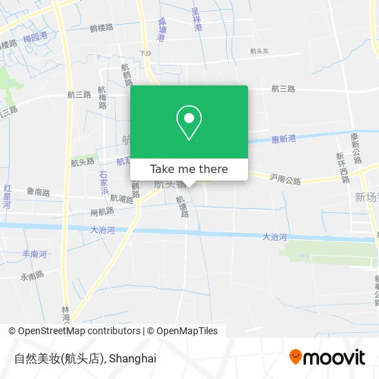 自然美妆(航头店) map