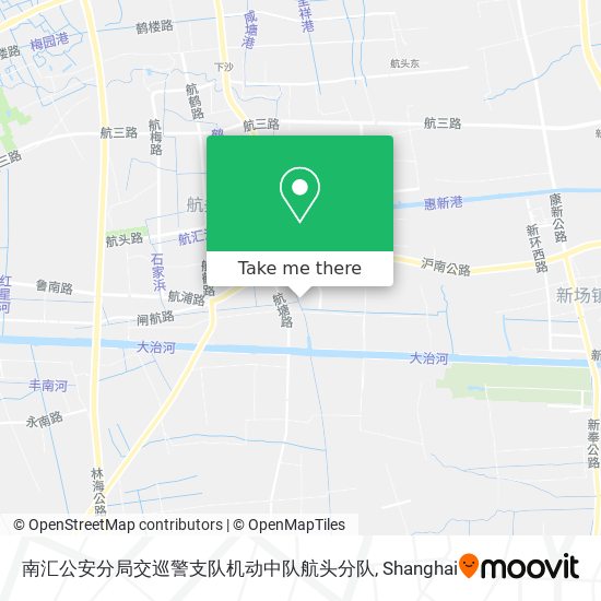 南汇公安分局交巡警支队机动中队航头分队 map