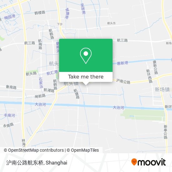 沪南公路航东桥 map
