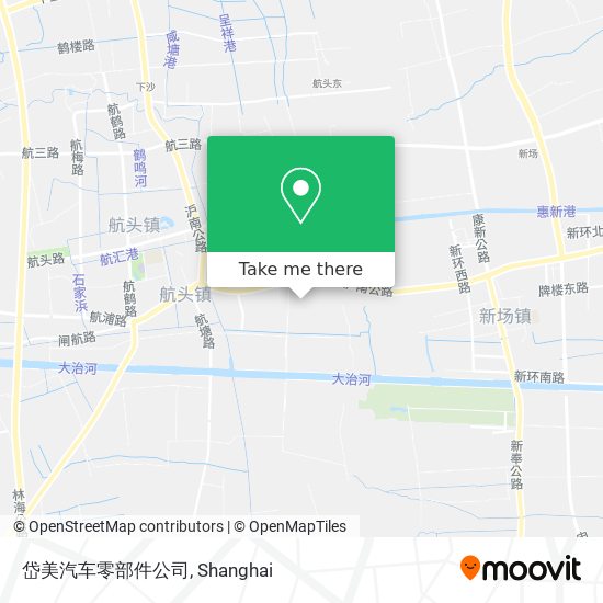 岱美汽车零部件公司 map