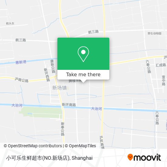 小可乐生鲜超市(NO.新场店) map