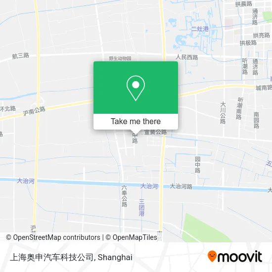 上海奥申汽车科技公司 map
