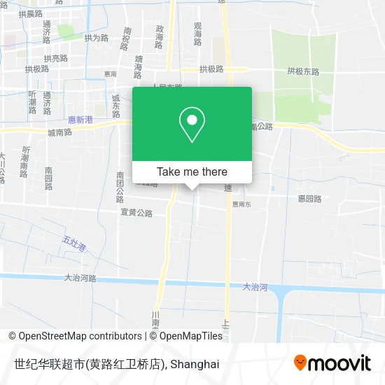 世纪华联超市(黄路红卫桥店) map