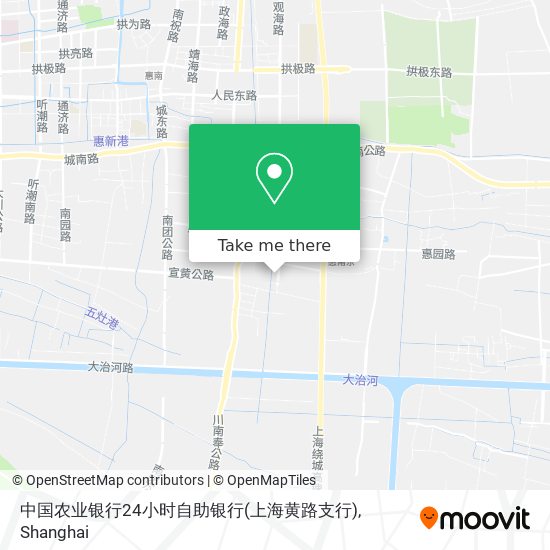 中国农业银行24小时自助银行(上海黄路支行) map