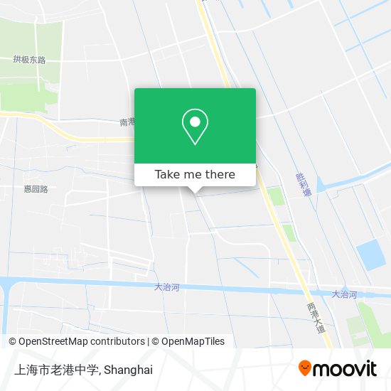 上海市老港中学 map