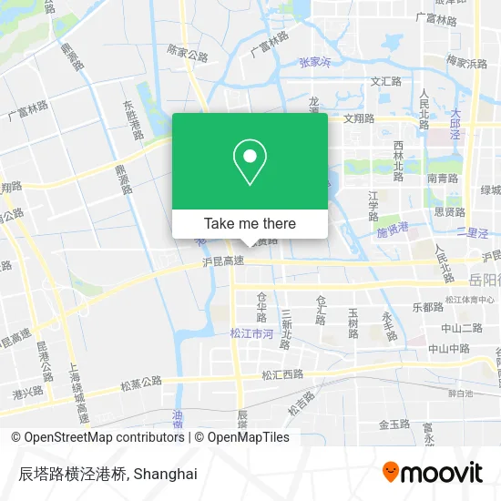 辰塔路横泾港桥 map