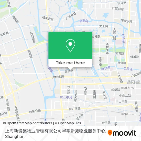 上海新贵盛物业管理有限公司华亭新苑物业服务中心 map
