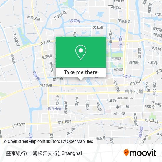 盛京银行(上海松江支行) map