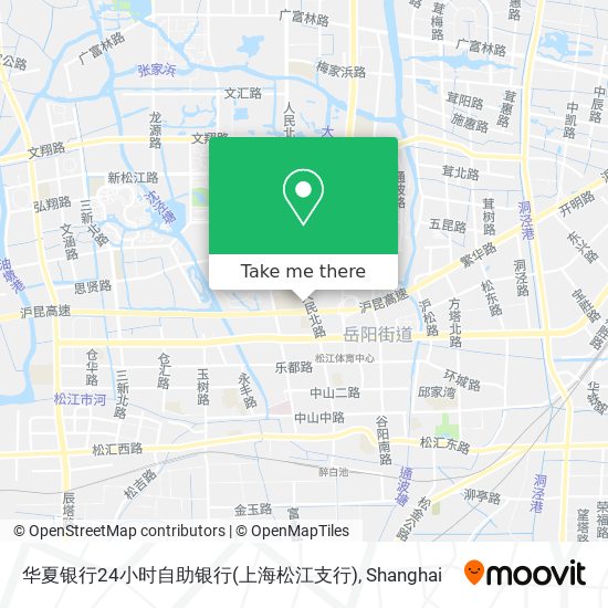 华夏银行24小时自助银行(上海松江支行) map