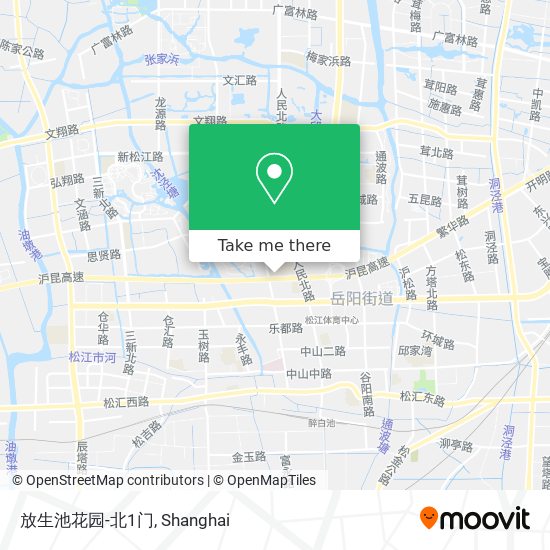 放生池花园-北1门 map