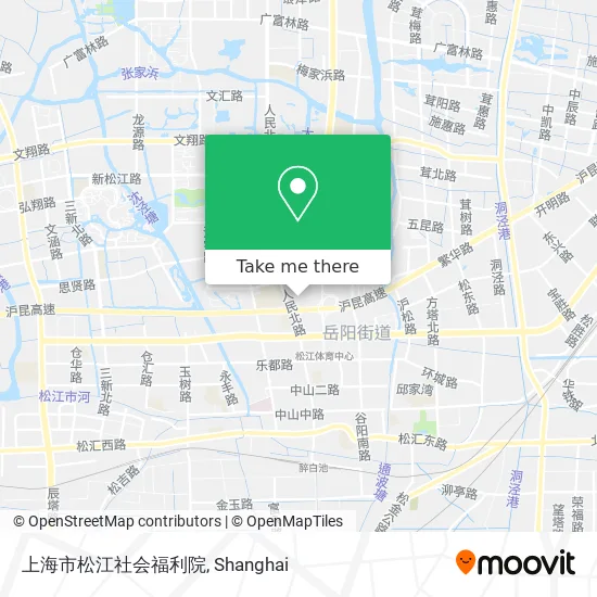 上海市松江社会福利院 map