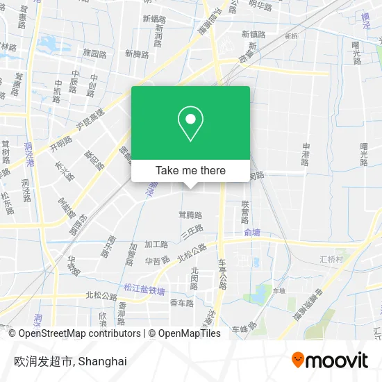 欧润发超市 map