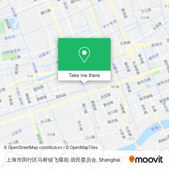 上海市闵行区马桥镇飞碟苑-居民委员会 map