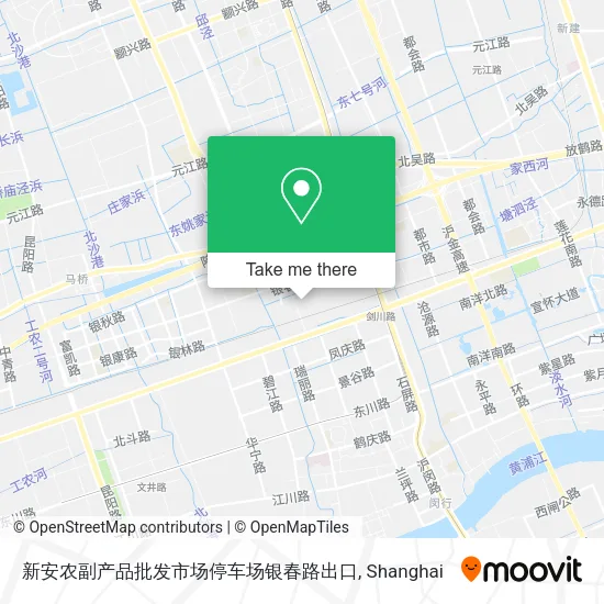 新安农副产品批发市场停车场银春路出口 map