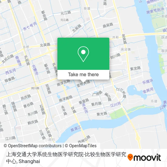 上海交通大学系统生物医学研究院-比较生物医学研究中心 map