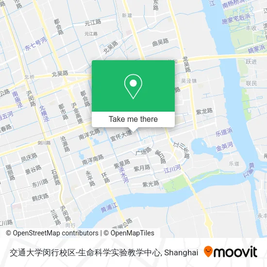 交通大学闵行校区-生命科学实验教学中心 map