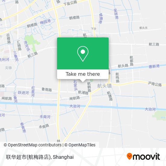 联华超市(航梅路店) map