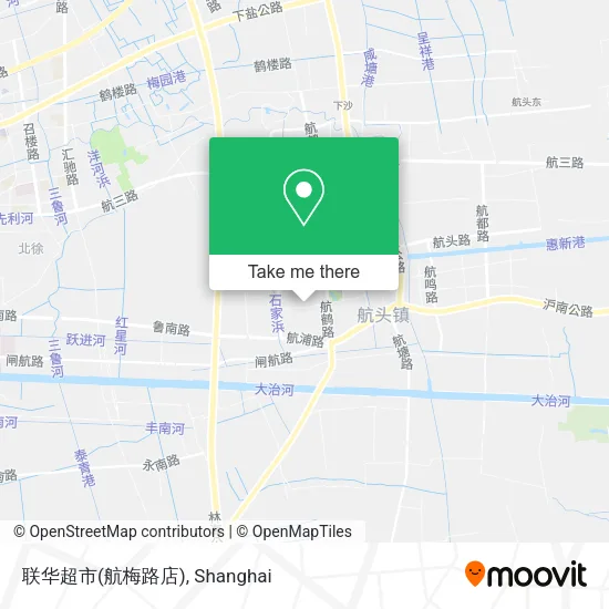 联华超市(航梅路店) map