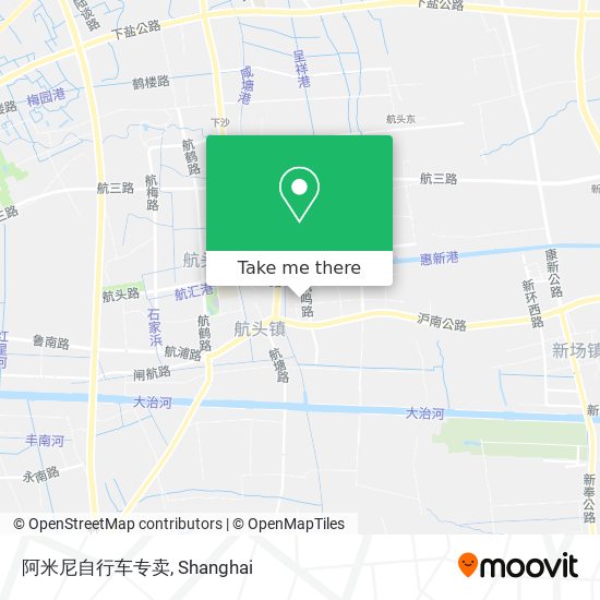 阿米尼自行车专卖 map