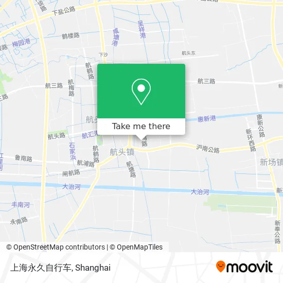 上海永久自行车 map