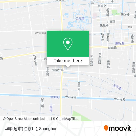 华联超市(红霞店) map