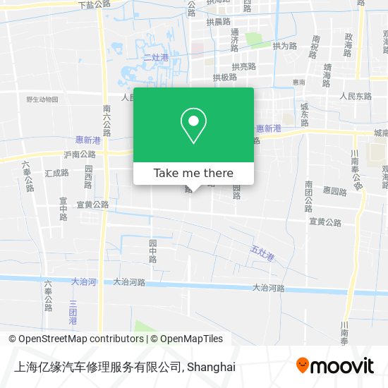 上海亿缘汽车修理服务有限公司 map