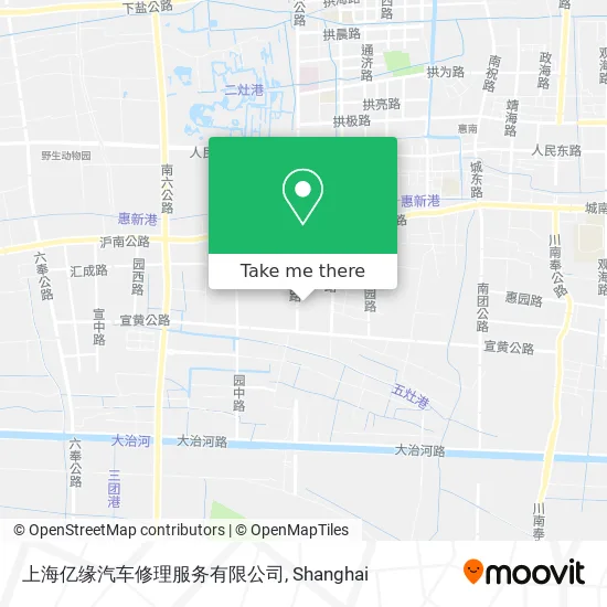 上海亿缘汽车修理服务有限公司 map