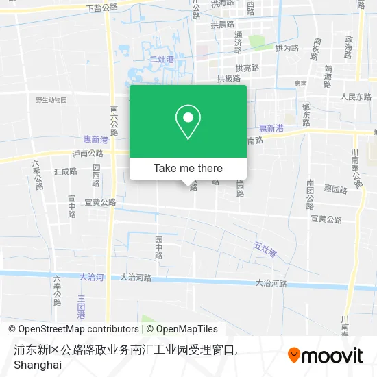 浦东新区公路路政业务南汇工业园受理窗口 map