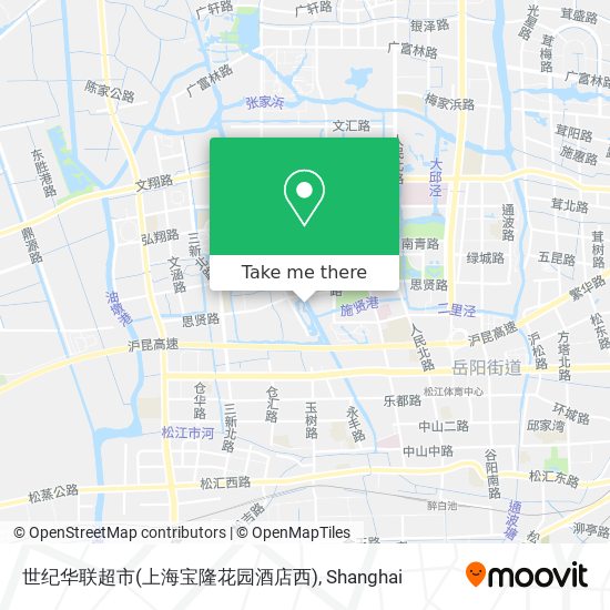 世纪华联超市(上海宝隆花园酒店西) map