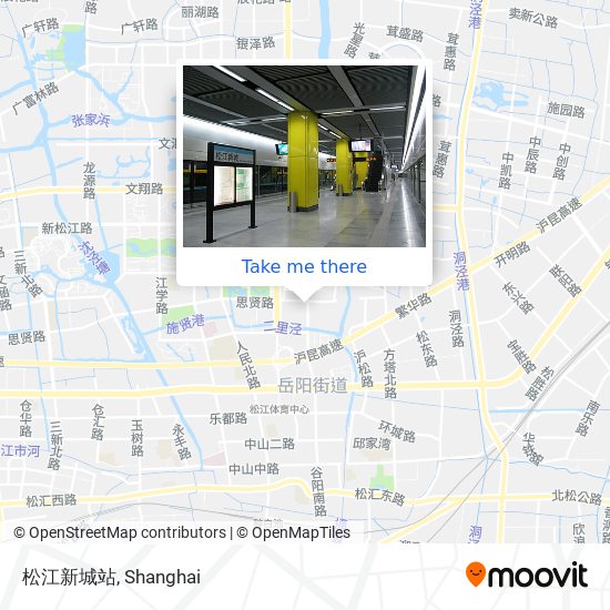 松江新城站 map