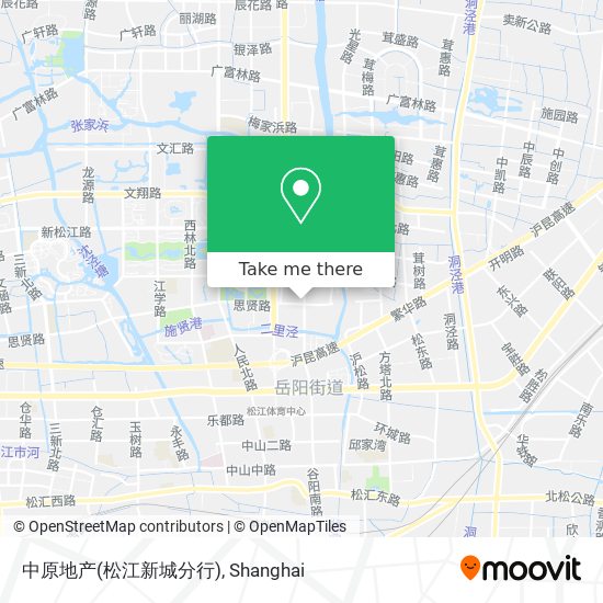 中原地产(松江新城分行) map