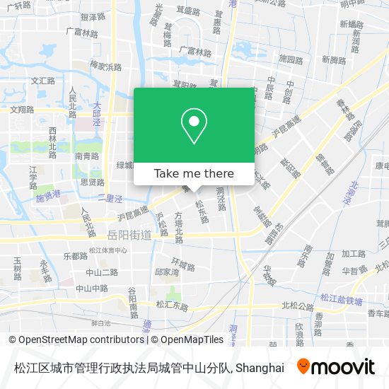 松江区城市管理行政执法局城管中山分队 map