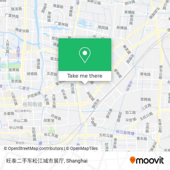 旺泰二手车松江城市展厅 map