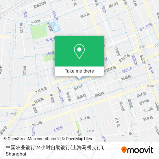 中国农业银行24小时自助银行(上海马桥支行) map