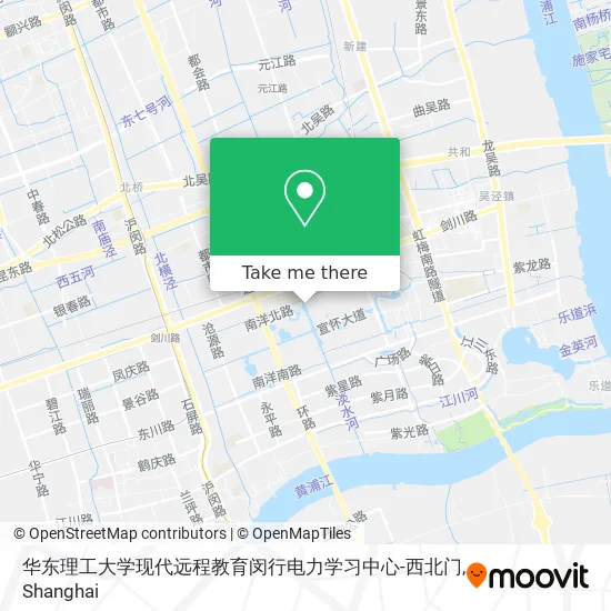 华东理工大学现代远程教育闵行电力学习中心-西北门 map