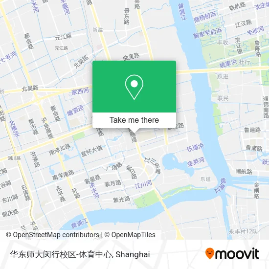 华东师大闵行校区-体育中心 map