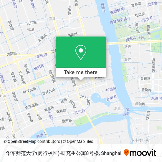 华东师范大学(闵行校区)-研究生公寓8号楼 map