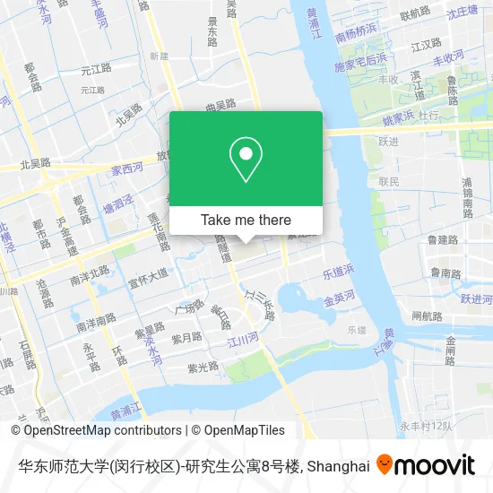 华东师范大学(闵行校区)-研究生公寓8号楼 map