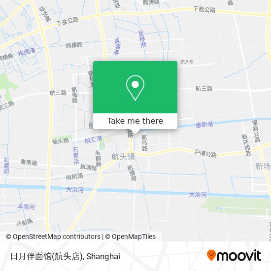 日月伴面馆(航头店) map