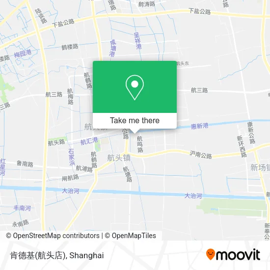 肯德基(航头店) map