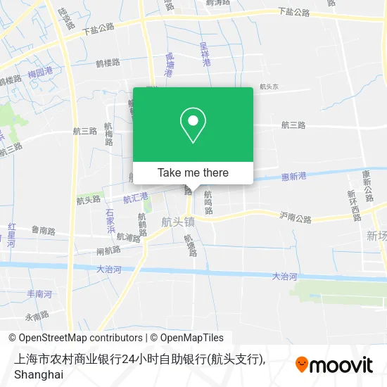 上海市农村商业银行24小时自助银行(航头支行) map