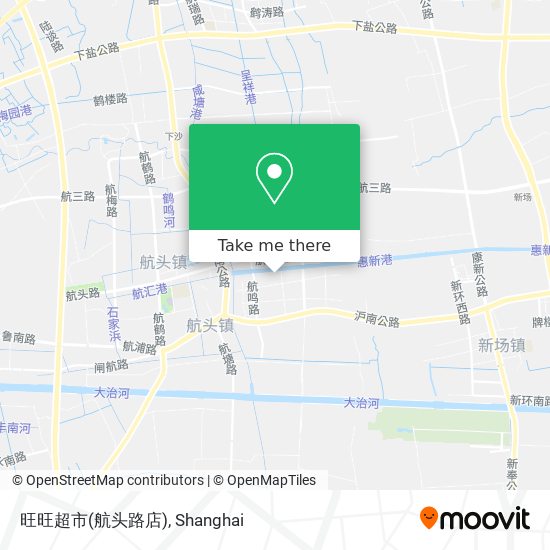 旺旺超市(航头路店) map