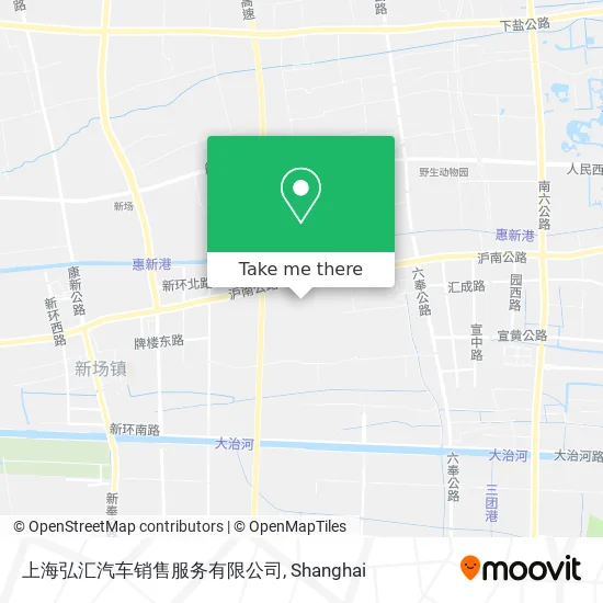 上海弘汇汽车销售服务有限公司 map