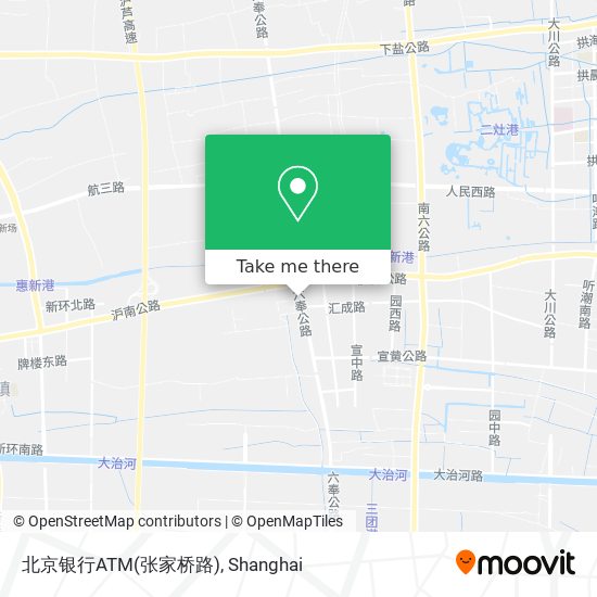 北京银行ATM(张家桥路) map