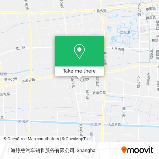 上海静慈汽车销售服务有限公司 map