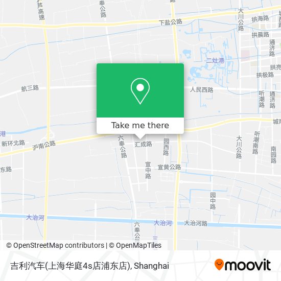 吉利汽车(上海华庭4s店浦东店) map