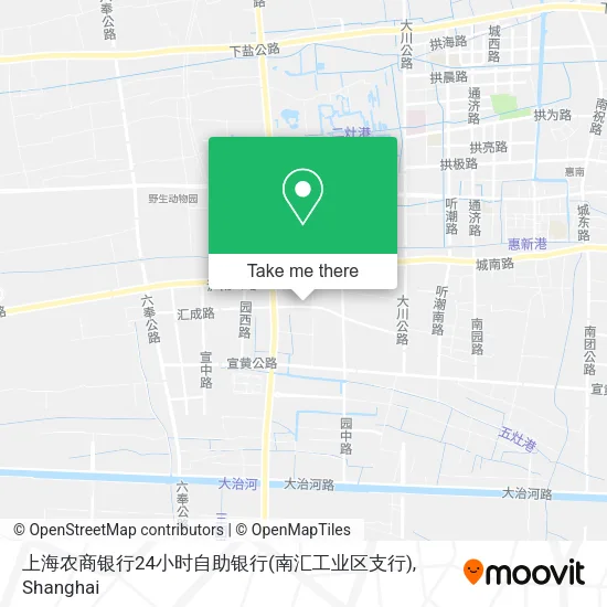 上海农商银行24小时自助银行(南汇工业区支行) map